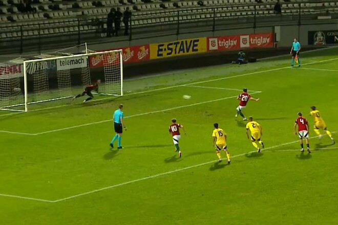 ВИДЕО. Украина U-21 пропустила от Венгрии с пенальти, счет сравнялся