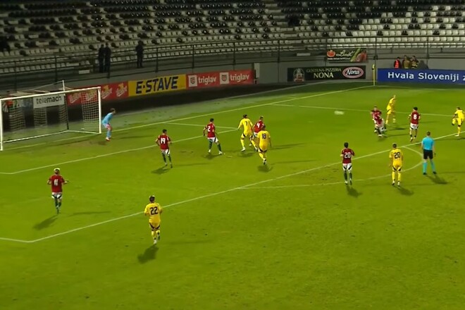 ВІДЕО Влучно у дев'ятку. Крупський зрівняв рахунок для України U21: три-три