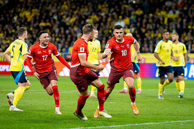 9 із 9. Швейцарія переграла Швецію у ключовому матчі кваліфікації ЧС