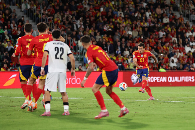 ВІДЕО. Мамардашвілі стояв по центру: як Оярсабаль забив Грузії зі штрафного