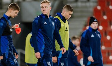 ФОТО. Сборная Украины провела официальную тренировку в Кракове