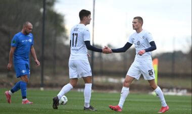 Результативный первый тайм. Металлист 1925 и Колос-2 провели спарринг