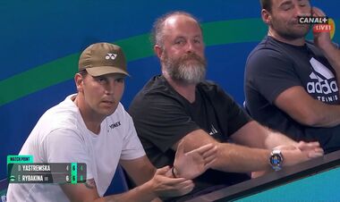 PHOTO. Groom Kichenok is present in Rybakina's box for the match with Yastremska