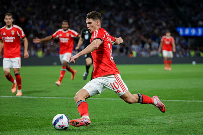 ВІДЕО. Судаков зробив асист у матчі Кубка Португалії за Бенфіку