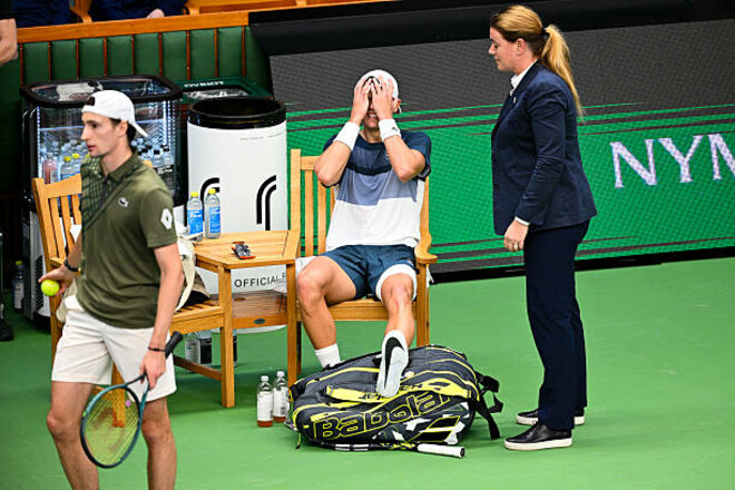 ВІДЕО. Хольгер Руне травмував ногу та зі сльозами на очах залишив корт
