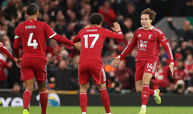 ВИДЕО. Как забил Гакпо. Ливерпуль сравнял счет в игре с МЮ