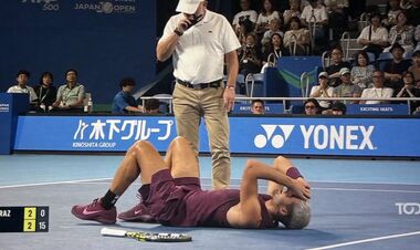 VIDEO. The moment when the first racket of the world Alcaras was injured in Tokyo