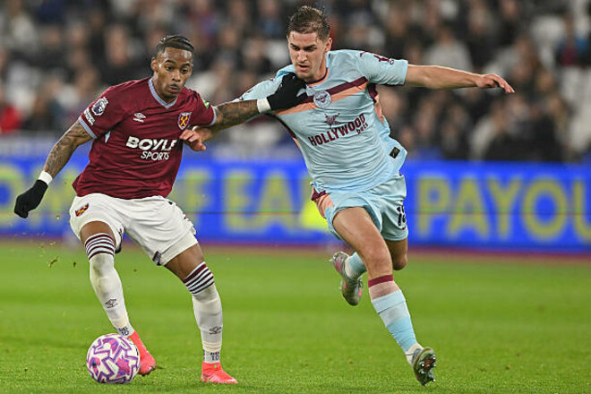 Пчелы ужалили. Брентфорд победил Вест Хэм, Ярмолюк отыграл весь матч