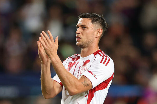 Відома оцінка Яремчука за шалений матч між Олімпіакосом та Барселоною