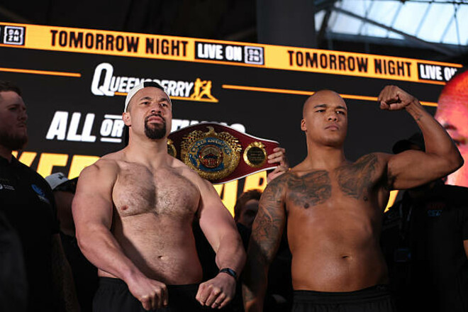 VIDEO. Who is heavier? Parker and Wordley weighed in before the fight