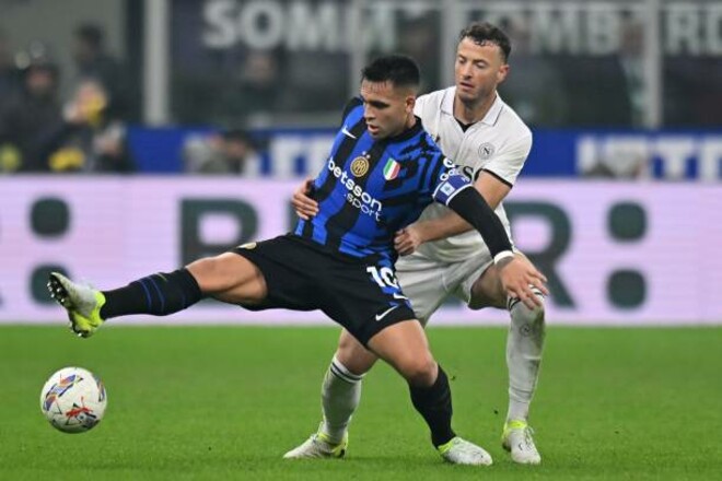 Центральный матч тура Серии А: Наполи и Интер назвали составы