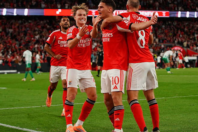 Бенфика – Арока. Трубин и Судаков – в основе. Смотреть онлайн. LIVE