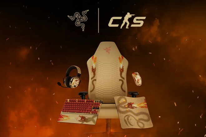 Razer представила коллекцию девайсов в стиле Dragon Lore из CS2