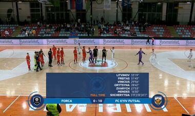 Форца – Kyiv Futsal – 0:10. ЛЧ по футзалу. Видео голов и обзор матча