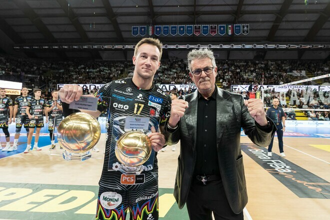 Олег Плотницкий стал игроком месяца в Перудже. Дважды получал звание MVP