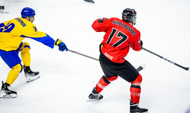 They threw 5 pucks. The national team of Ukraine defeated the opponent in the World Cup