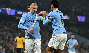 Manchester City - Borussia D - 4:1. Foden's double, Holland's goal. Video heads
