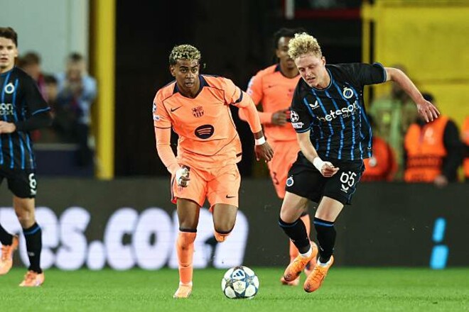 ВИДЕО. Сенсация в Бельгии. Барселона проиграла первый тайм в Лиге чемпионов