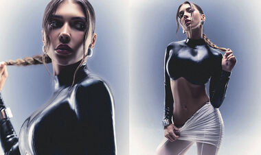 ФОТО. Жена футболиста сборной Украины – в латексе. Горячий образ