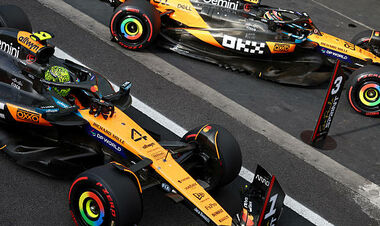 ФОТО. Візуалізація відривів у спринт-кваліфікації Гран-прі Бразилії 2025