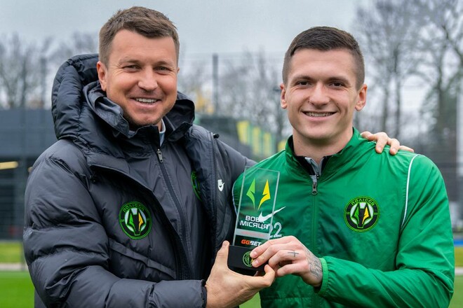 ФОТО. Вручен приз лучшему игроку Полесья в октябре 2025 года