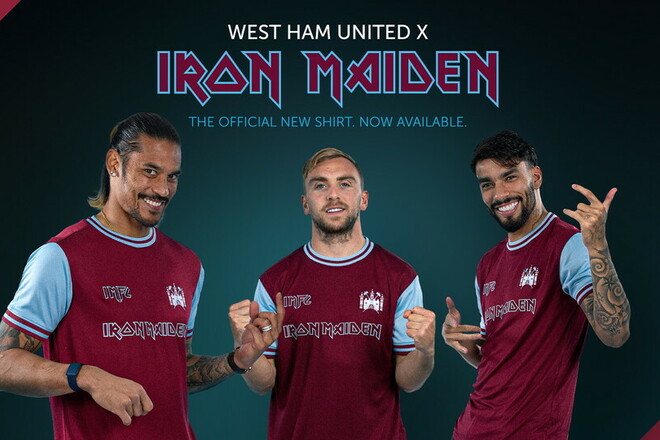 ФОТО. Вест Хэм представил специальную форму совместно с Iron Maiden