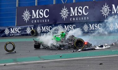 ВІДЕО. Бразилець потрапив у жахливу аварію перед домашніми трибунами