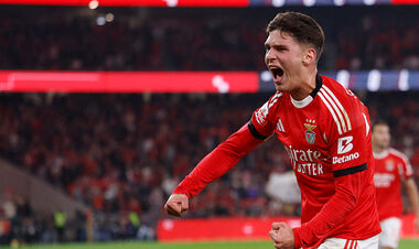 ФОТО. Обличчя та емоції Судакова після першого гола за місяць за Бенфіку