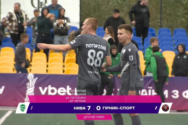 Нива Вінниця – Гірник-Спорт – 7:0. 1/16 фіналу Кубка. Відео голів та огляд