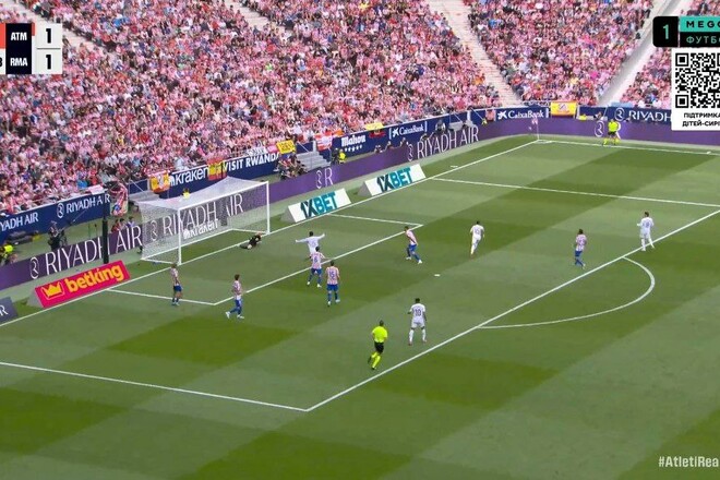 ВИДЕО. Быстрый камбек: как Реал забил второй гол в ворота Атлетико на 37-й