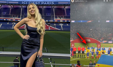 ВИДЕО. Жена Забарного показала, как поддерживала сборную на стадионе