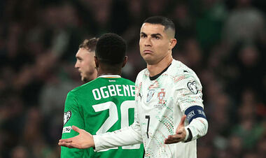 Роналду получил 13-ю красную карточку в карьере