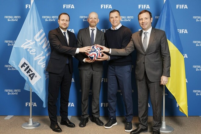 ФОТО. Шевченко та делегація УАФ провели зустріч із керівниками FIFA