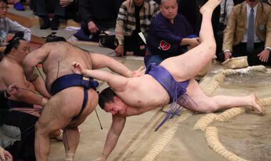 Следом за йокодзуной. Украинец Аонишики выиграл 6-ю схватку на Kyūshū basho