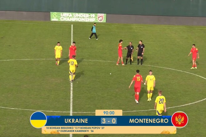 Украина U-19 – Черногория U-19 – 3:0. Успех в квалификации. Видео голов