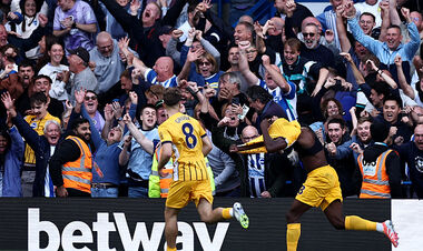 Удаление и гол на 90+10-й. Челси и Брайтон в Лондоне выдали матч на 4 мяча
