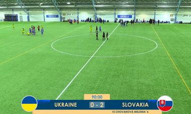Сборная Украины WU-15 проиграла Словакии на финише Турнира развития УЕФА