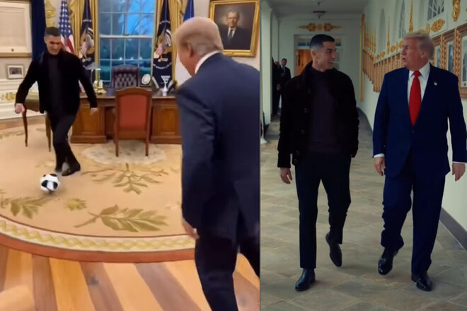 ВІДЕО. Кріштіану Роналду зіграв у футбол із Дональдом Трампом