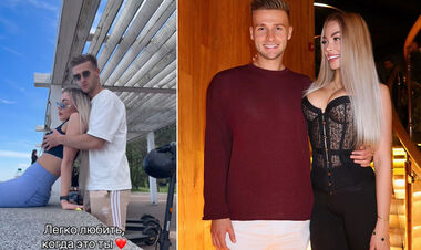 VIDEO. Romance of the day. UPL football player touched his girlfriend's chest