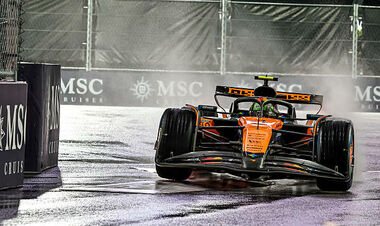 ФОТО. Визуализация отрывов в дождевой квалификации Гран-при Лас-Вегаса 2025