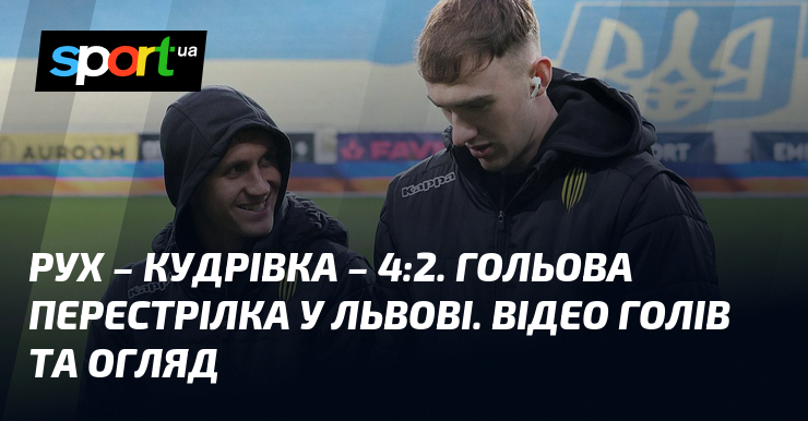Рух - Кудрівка - 4:2. Гольова перестрілка у Львові. Відео голів та огляд