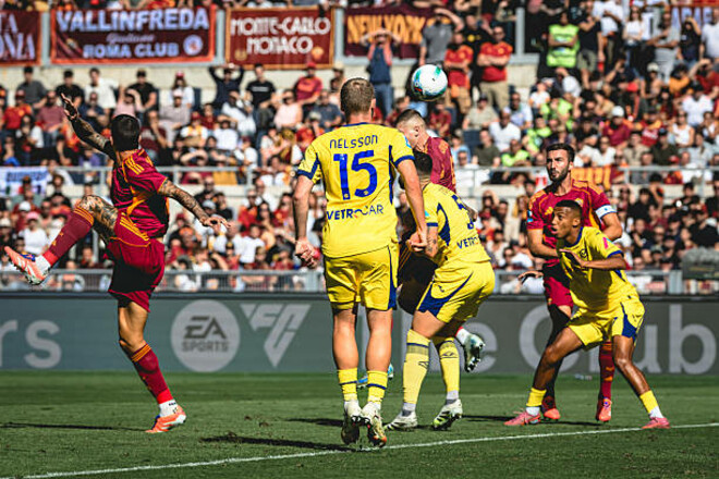 Рома – Верона – 2:0. Як забив Довбик. Відео голів та огляд матчу
