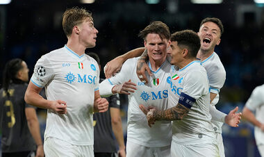 Наполи – Карабах – 2:0. Мяч Мактоминея, Хойлунд смазал с точки. Видео голов