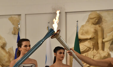 ФОТО. В Греции зажгли олимпийский огонь в преддверии зимних Игр-2026