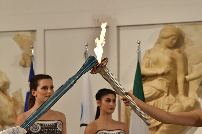 ФОТО. В Греции зажгли олимпийский огонь в преддверии зимних Игр-2026