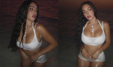 ФОТО. Невеста Роналду показала, с какими гигантскими весами тренируется