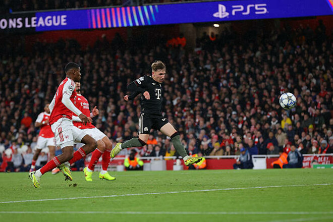 ВИДЕО. Арсенал и Бавария обменялись забитыми голами в первом тайме