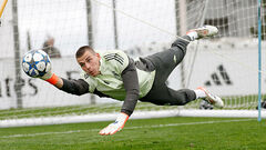 Xabi Alonso reacted to Lunin's game in the match against Olympiakos