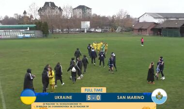 Scored 5 goals. The national team of Ukraine WU-19 defeated rivals from San Marino