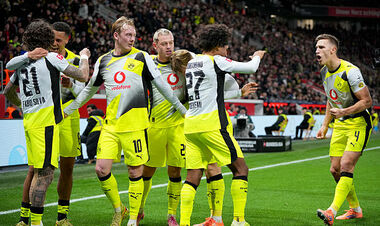 Поднялись в топ-3. Байер на своем поле сыграл с Боруссией Д